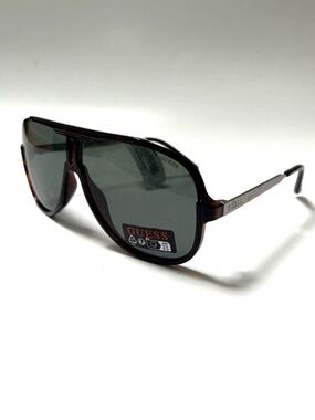 New GUESS Aviator Sunglasses GO00060 Acetate Tortoise Shell Light Green Lens